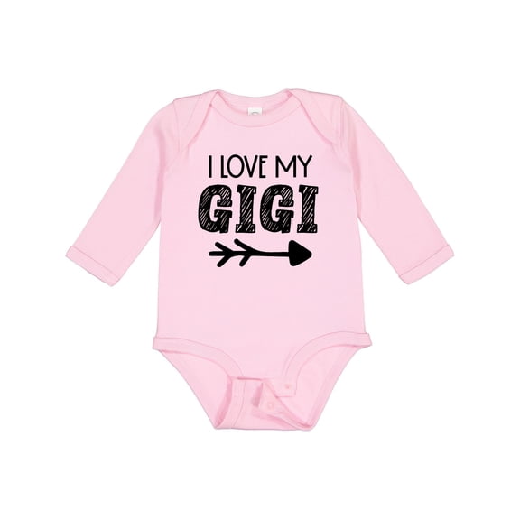Inktastic I Love My Gigi with Arrow Boys or Girls Long Sleeve Baby Bodysuit