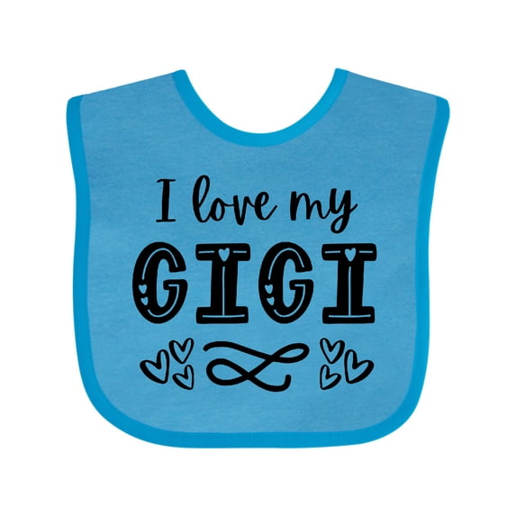 Inktastic I Love My Gigi with Hearts Boys or Girls Baby Bib