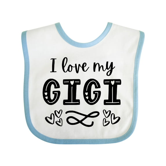 Inktastic I Love My Gigi with Hearts Boys or Girls Baby Bib