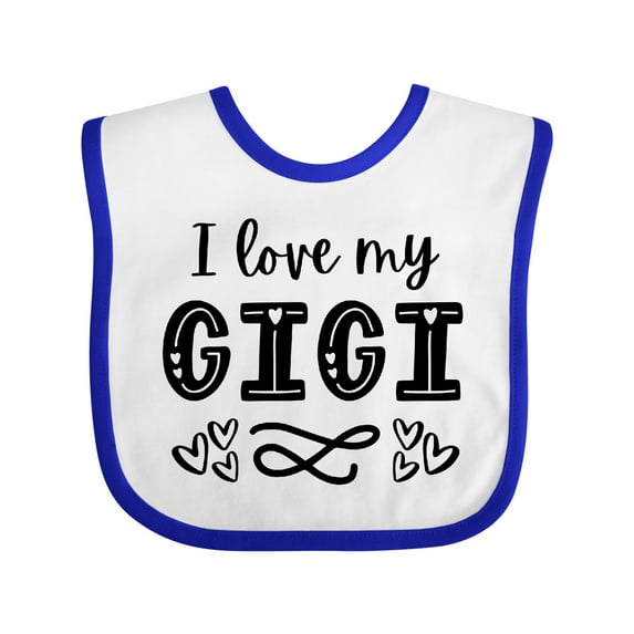 Inktastic I Love My Gigi with Hearts Boys or Girls Baby Bib