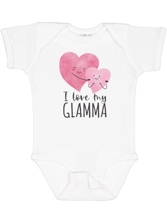 I Love My Glamma Boys or Girls Baby Bodysuit