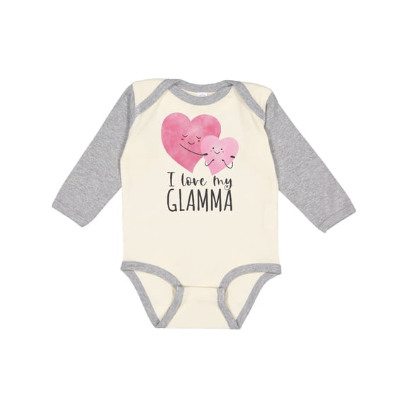 Inktastic I Love My Glamma Boys or Girls Long Sleeve Baby Bodysuit
