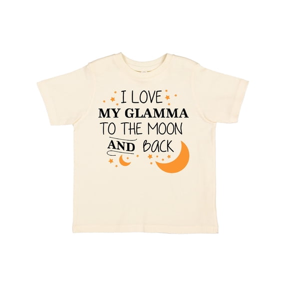 Inktastic I Love My Glamma To The Moon and Back Boys or Girls Toddler T-Shirt
