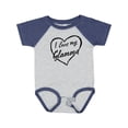 thumbnail image 1 of Inktastic I Love My Glamma in Black Chalk Heart Boys or Girls Baby Bodysuit, 1 of 5
