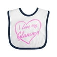 thumbnail image 1 of Inktastic I Love My Glamma in Pink Chalk Heart Boys or Girls Baby Bib, 1 of 4