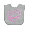 thumbnail image 1 of Inktastic I Love My Glamma in Pink Chalk Heart Boys or Girls Baby Bib, 1 of 4