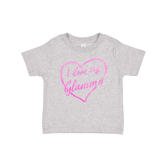 Inktastic I Love My Glamma in Pink Chalk Heart Boys or Girls Baby T-Shirt