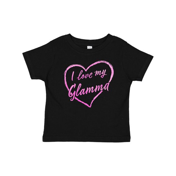 Inktastic I Love My Glamma in Pink Chalk Heart Boys or Girls Baby T-Shirt