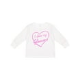 thumbnail image 1 of Inktastic I Love My Glamma in Pink Chalk Heart Boys or Girls Long Sleeve Toddler T-Shirt, 1 of 5