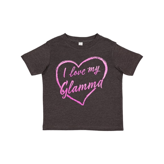 Inktastic I Love My Glamma in Pink Chalk Heart Boys or Girls Toddler T-Shirt