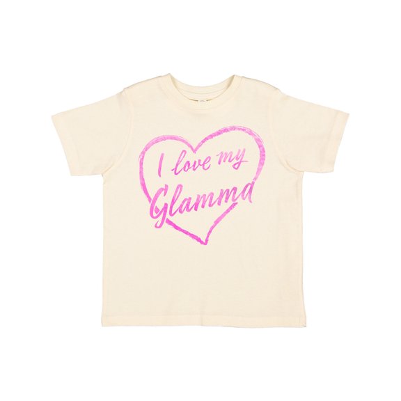 Inktastic I Love My Glamma in Pink Chalk Heart Boys or Girls Toddler T-Shirt