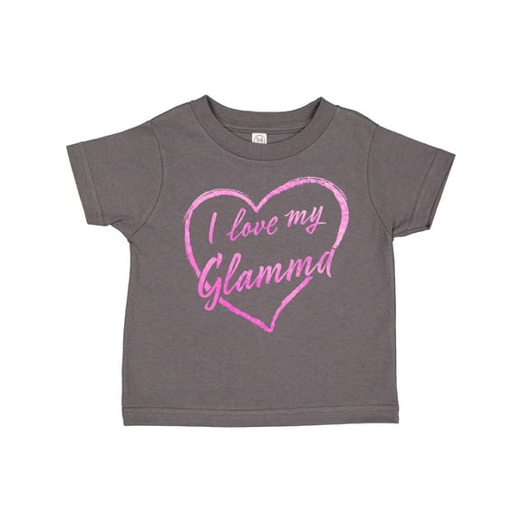 Inktastic I Love My Glamma in Pink Chalk Heart Boys or Girls Toddler T-Shirt