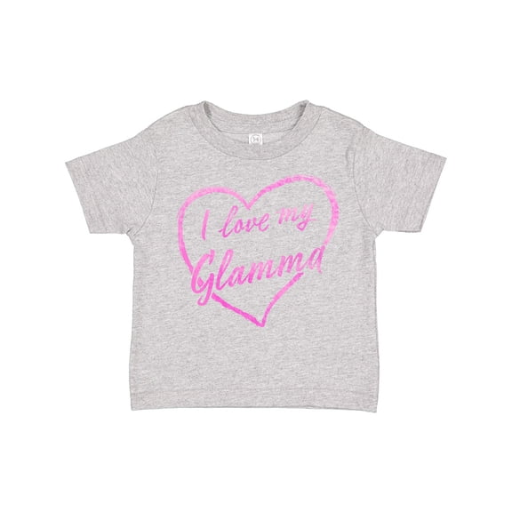 Inktastic I Love My Glamma in Pink Chalk Heart Boys or Girls Toddler T-Shirt