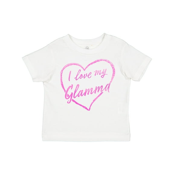 Inktastic I Love My Glamma in Pink Chalk Heart Boys or Girls Toddler T-Shirt