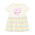 thumbnail image 1 of Inktastic I Love My Glamma in Pink Chalk Heart Girls Baby Dress, 1 of 5