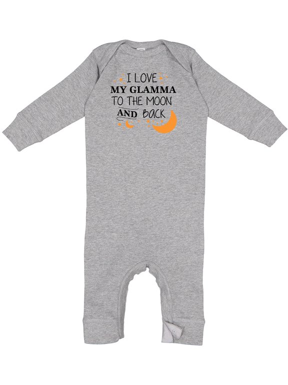 I Love My Glamma to the Moon and Back Baby Romper Coveralls