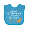 thumbnail image 1 of Inktastic I Love My Glamma to the Moon and Back Boys or Girls Baby Bib, 1 of 4