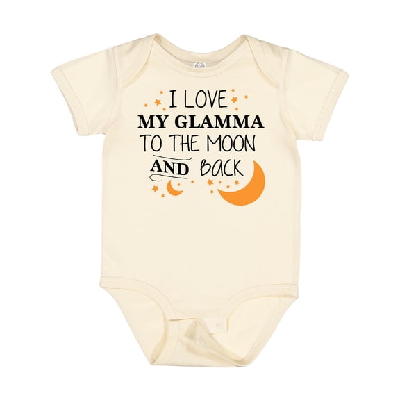 Inktastic I Love My Glamma to the Moon and Back Boys or Girls Baby Bodysuit