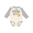 thumbnail image 1 of Inktastic I Love My Glamma to the Moon and Back Boys or Girls Long Sleeve Baby Bodysuit, 1 of 5