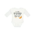 thumbnail image 1 of Inktastic I Love My Glamma to the Moon and Back Boys or Girls Long Sleeve Baby Bodysuit, 1 of 5