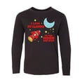 thumbnail image 1 of Inktastic I Love My Glamma to the Moon and Back Long Sleeve Youth T-Shirt, 1 of 5