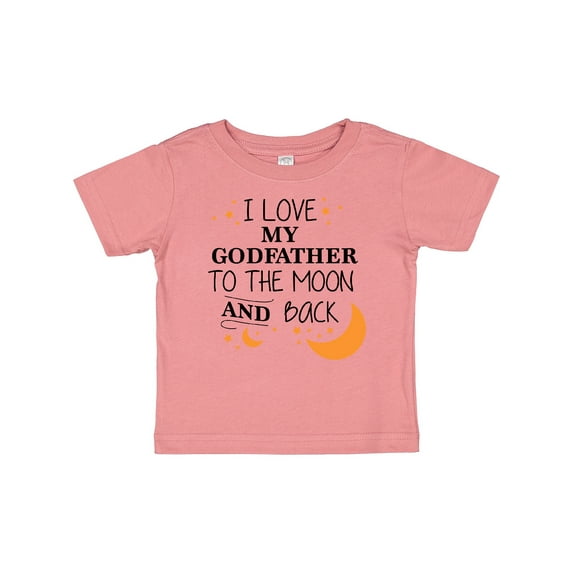 Inktastic I Love My Godfather to the Moon and Back Boys or Girls Baby T-Shirt