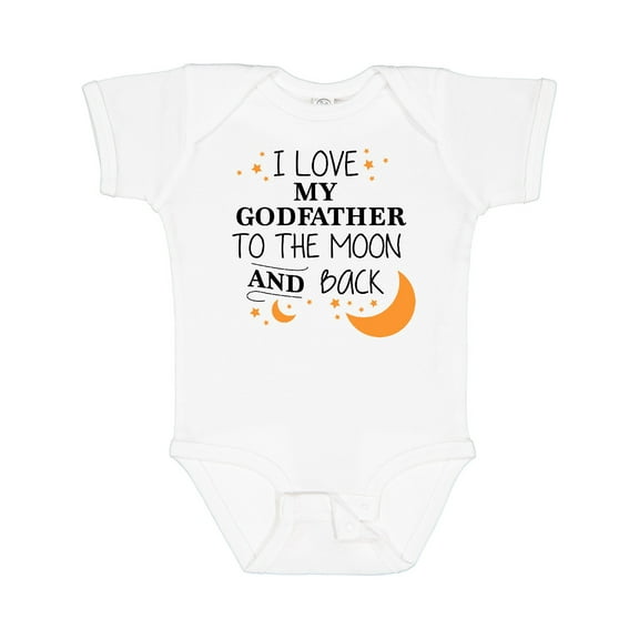 Inktastic I Love My Godfather to the Moon and Back Boys or Girls Baby Bodysuit