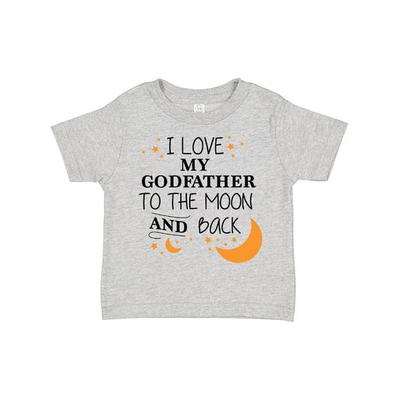 Inktastic I Love My Godfather to the Moon and Back Boys or Girls Toddler T-Shirt