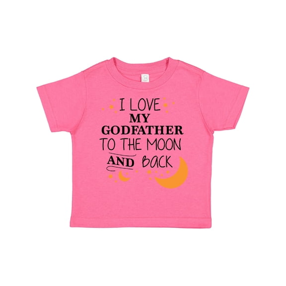 Inktastic I Love My Godfather to the Moon and Back Boys or Girls Toddler T-Shirt