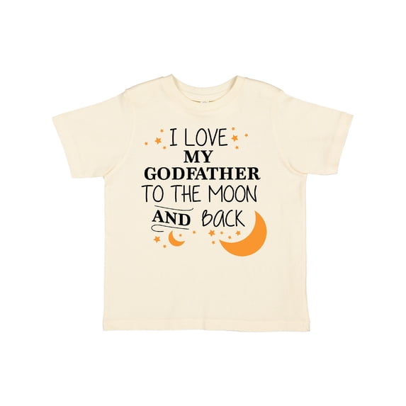 Inktastic I Love My Godfather to the Moon and Back Boys or Girls Toddler T-Shirt