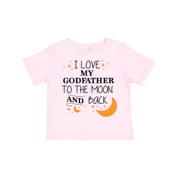 Inktastic I Love My Godfather to the Moon and Back Boys or Girls Toddler T-Shirt
