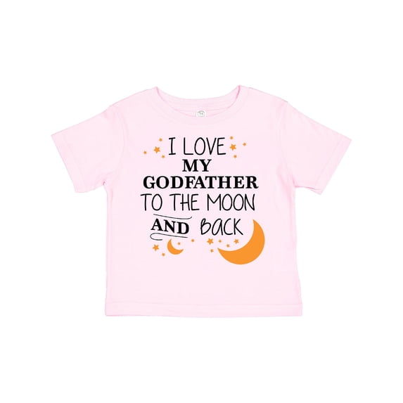 Inktastic I Love My Godfather to the Moon and Back Boys or Girls Toddler T-Shirt