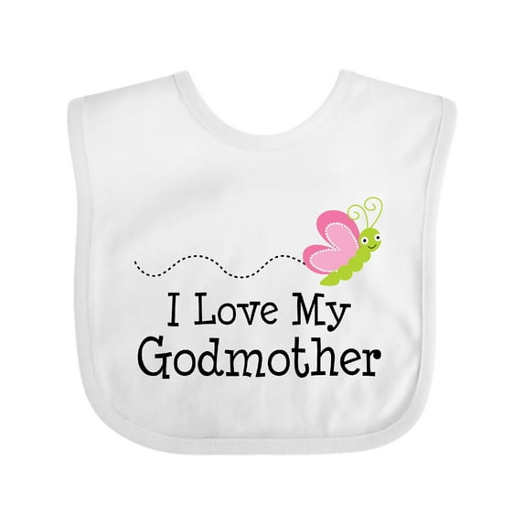 Inktastic I Love My Godmother Girls Baby Bib