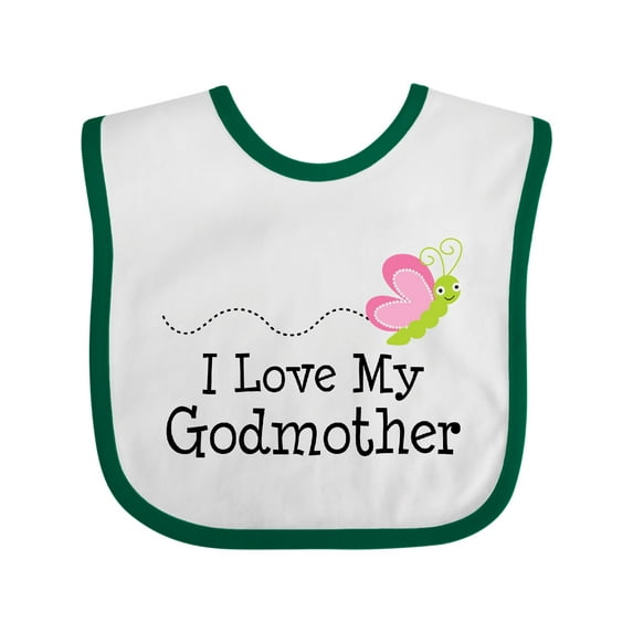 Inktastic I Love My Godmother Girls Baby Bib
