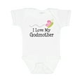 thumbnail image 1 of Inktastic I Love My Godmother Girls Baby Bodysuit, 1 of 5