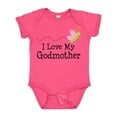 thumbnail image 1 of Inktastic I Love My Godmother Girls Baby Bodysuit, 1 of 5