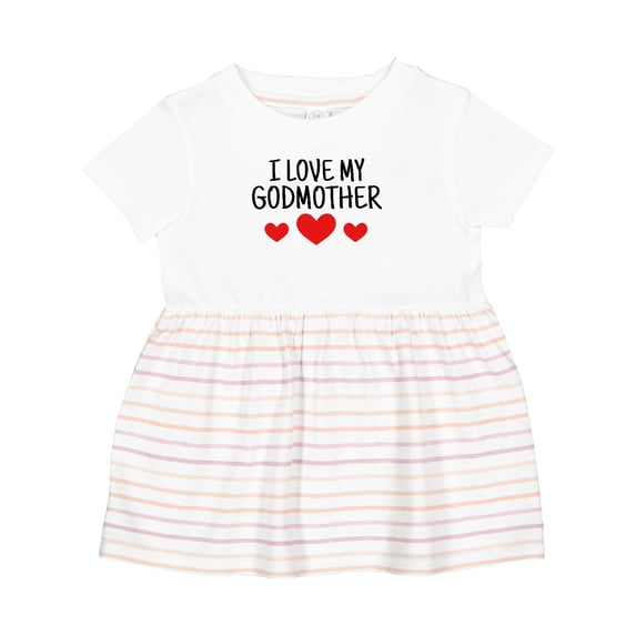 Inktastic I Love My Godmother Girls Baby Dress
