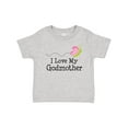 thumbnail image 1 of Inktastic I Love My Godmother Girls Baby T-Shirt, 1 of 5