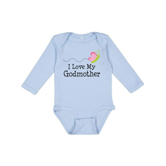 Inktastic I Love My Godmother Girls Long Sleeve Baby Bodysuit