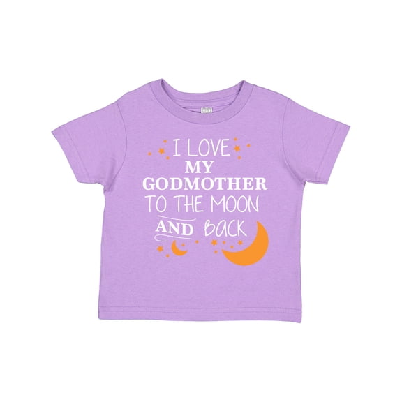 Inktastic I Love My Godmother to the Moon and Back Boys or Girls Toddler T-Shirt