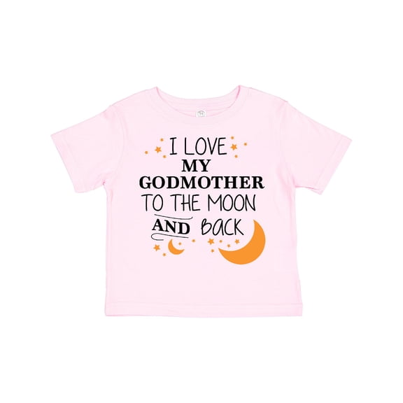Inktastic I Love My Godmother to the Moon and Back Boys or Girls Toddler T-Shirt