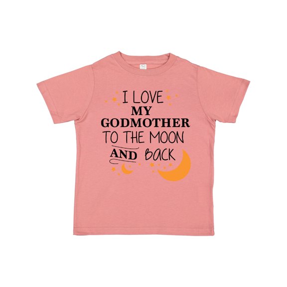 Inktastic I Love My Godmother to the Moon and Back Boys or Girls Toddler T-Shirt