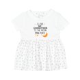 thumbnail image 1 of Inktastic I Love My Godmother to the Moon and Back Girls Baby Dress, 1 of 5