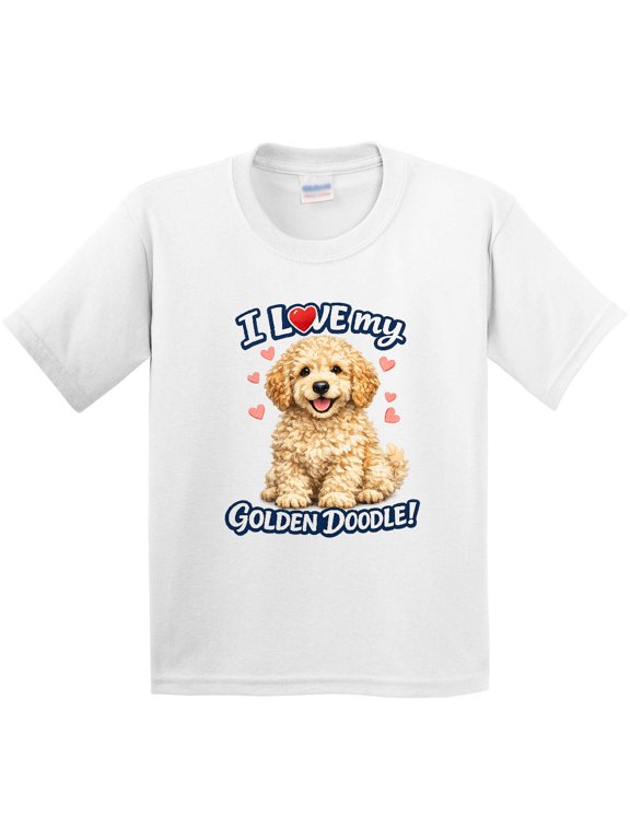 I Love My Golden Doodle Youth T-Shirt