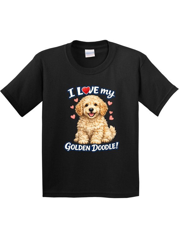 I Love My Golden Doodle Youth T-Shirt