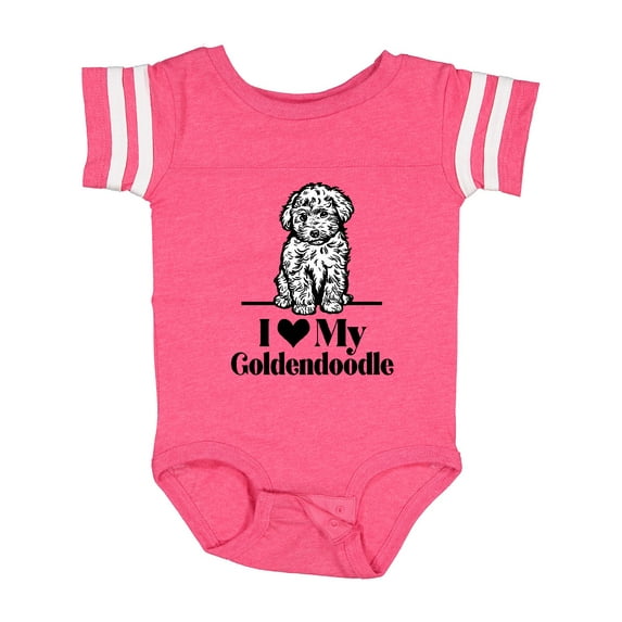 Inktastic I Love My Goldendoodle Dog Boys or Girls Baby Bodysuit