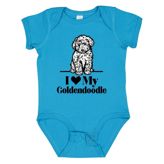 Inktastic I Love My Goldendoodle Dog Boys or Girls Baby Bodysuit