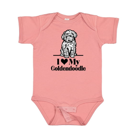 Inktastic I Love My Goldendoodle Dog Boys or Girls Baby Bodysuit