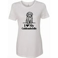 thumbnail image 1 of Inktastic I Love My Goldendoodle Dog Women's T-Shirt, 1 of 5