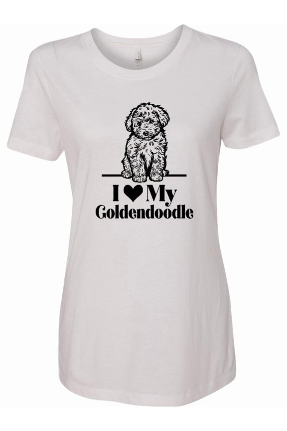 I Love My Goldendoodle Dog Women's T-Shirt